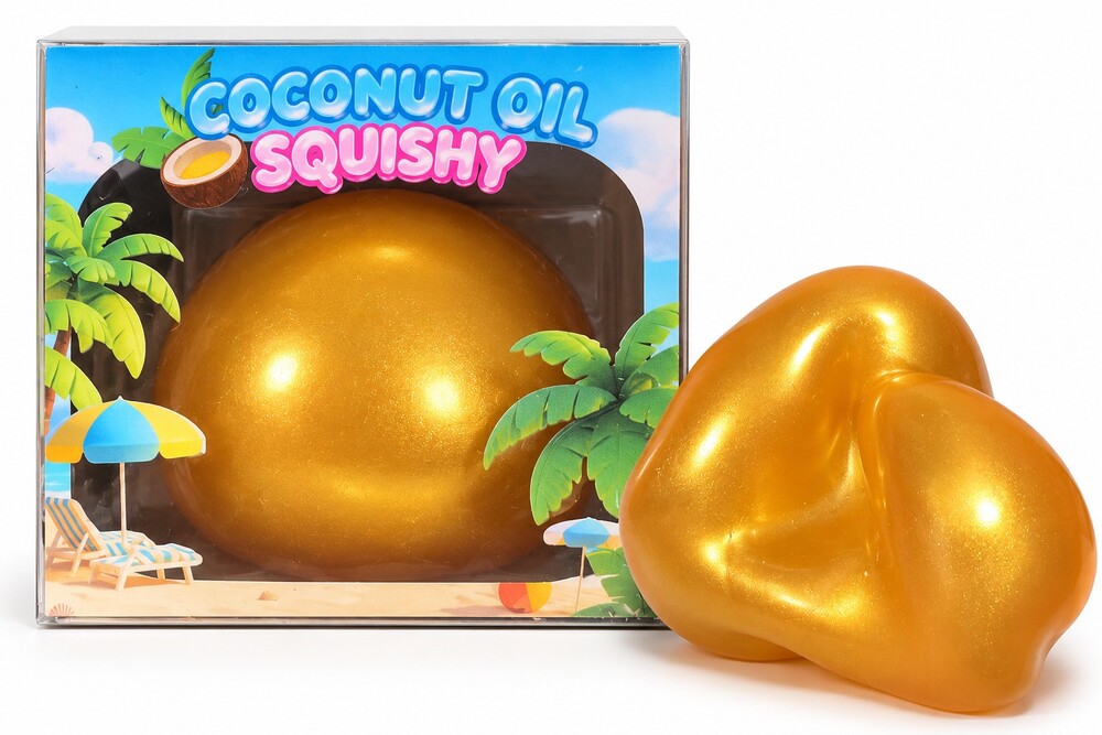 Coconut Oil Squishy Large Golden Soft Stress Relief Toy